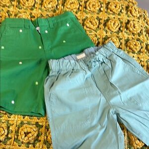 Green 10 and Light Green 12 Kids Shorts crewcuts kite strings